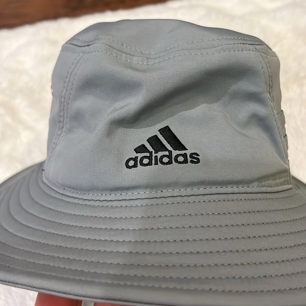 Adidas Aeroready Bucket Hat UPF 50 Gray OS  Unisex - Picture 2 of 9